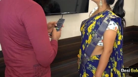 Indian Bhabhi Seduces TV Mechanic For Sex With Clear Hindi Audio