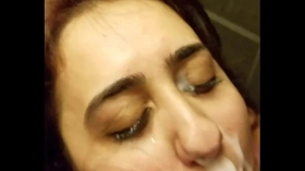 HUGE FACIAL FOR DIRTY SLUT BEFORE HER JOB INTERVIEW